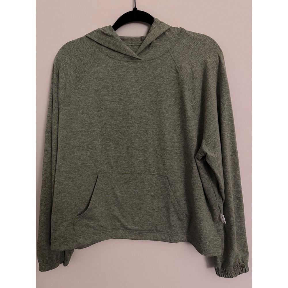 Aerie OFFLINE Green Heathered Oversized Hoodie Pullover Women's Small